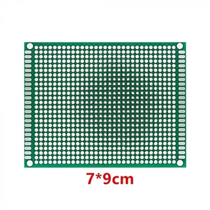 FR4 delikli prototip deney plaketi, 7X9 Cm, 26X31 Pcb