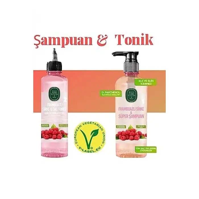 Frambuazlı Sirke ve Şampuan İkili Ürün