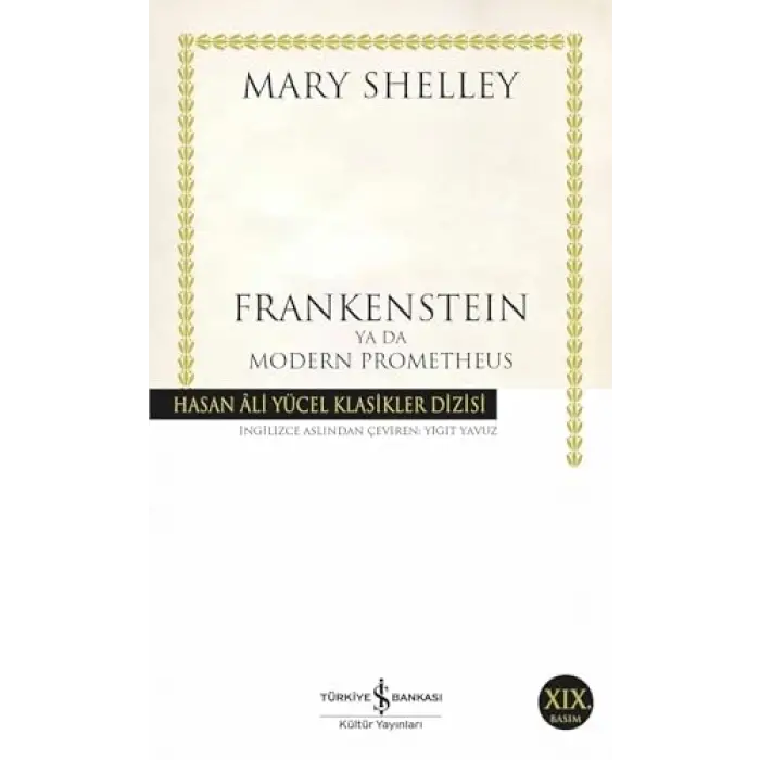 Frankenstein ya da Modern Prometheus: Hasan Ali Yücel Klasikler Dizisi