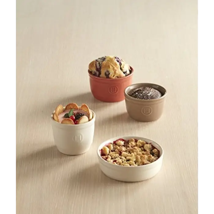 Fransada üretilmiştir 240 ml Ramekin (2li Set); 4 x 2 5, Bordo Kırmızısı