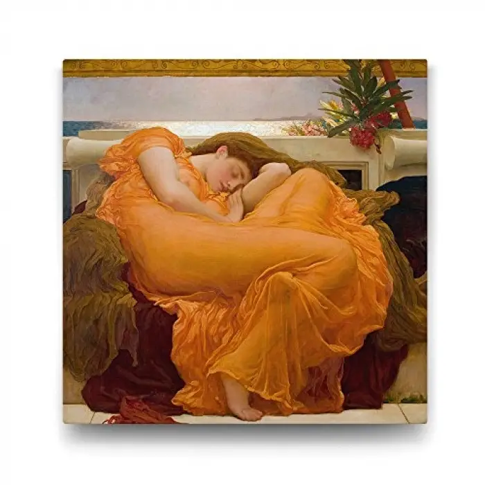 Frederic Leighton - Haziran Alevi Tablosu, 40x40 cm