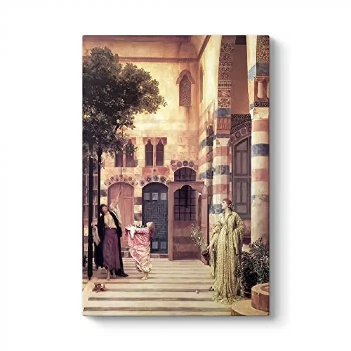 Frederic Leighton, Old Damascus Tablosu 100 x 140