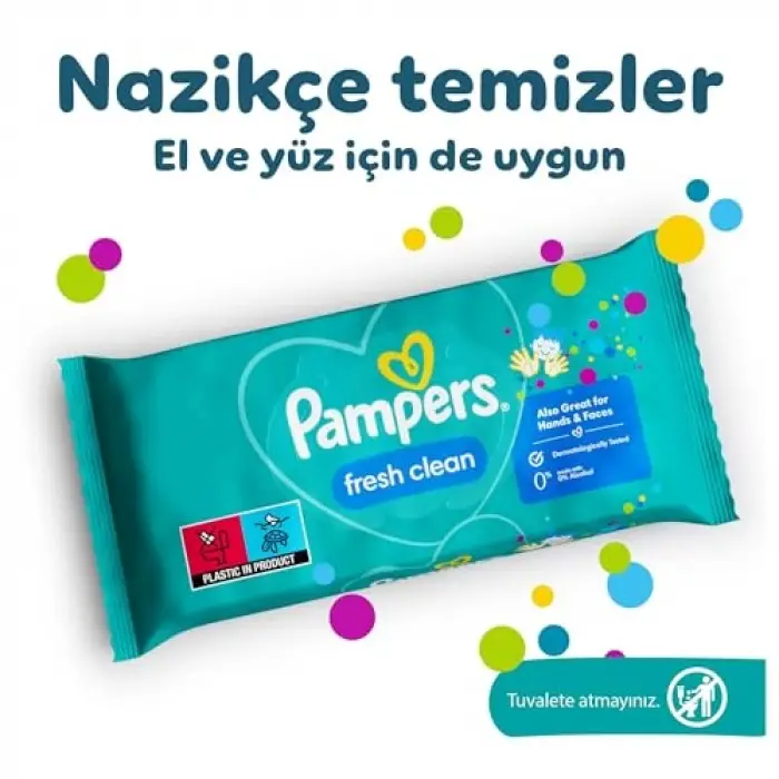 Fresh & Clean Islak Bebek Mendili, 1 paket, 52 Islak Mendil