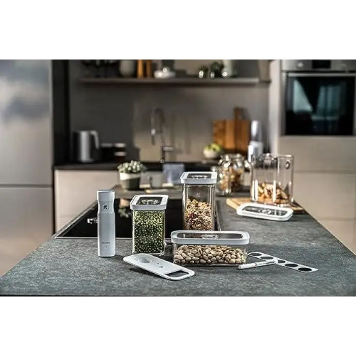 Fresh & Cube Saklama Kabı, 5li Set, M, Beyaz