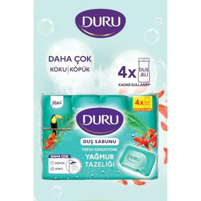 Fresh Sensations Extra Yağmur Ormanı Sabun, 150 Gramx4