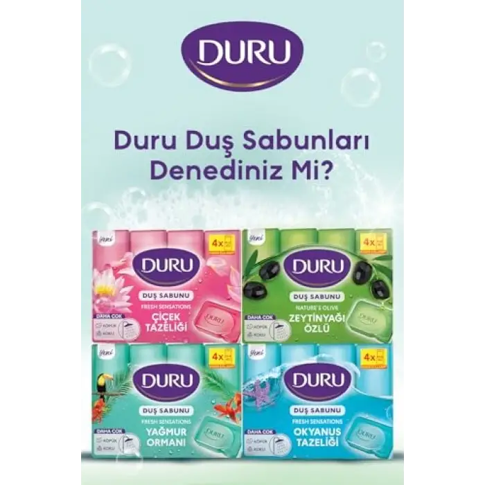 Fresh Sensations Extra Yağmur Ormanı Sabun, 150 Gramx4