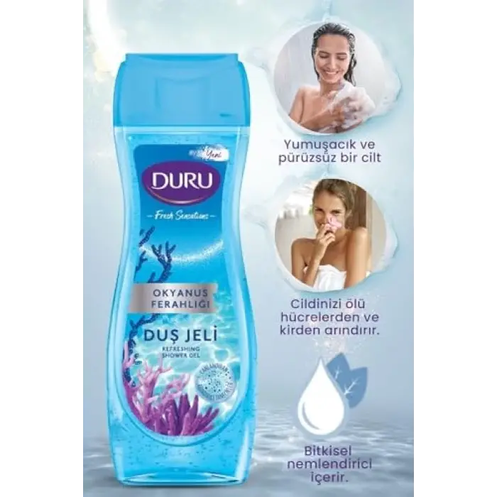 Fresh Sensations Okyanus Tazeliği Vegan Duş Jeli 3X450Ml