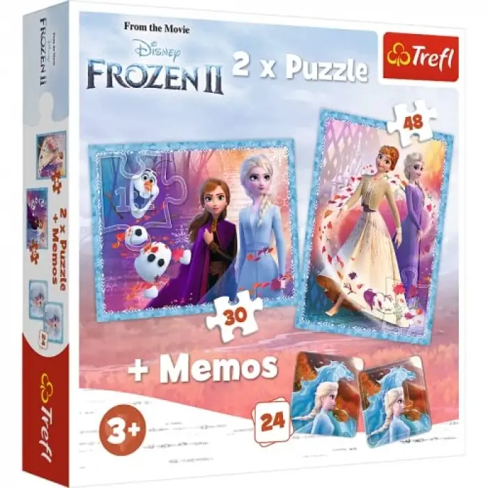 Frozen 2, A Mysterious Land 2 In 1 Puzzle (30+48 Parça)
