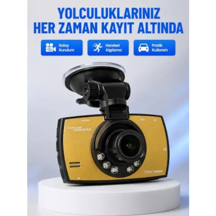 Full HD Araç Kamerası G Sensor Gece Görüşlü Dash Cam