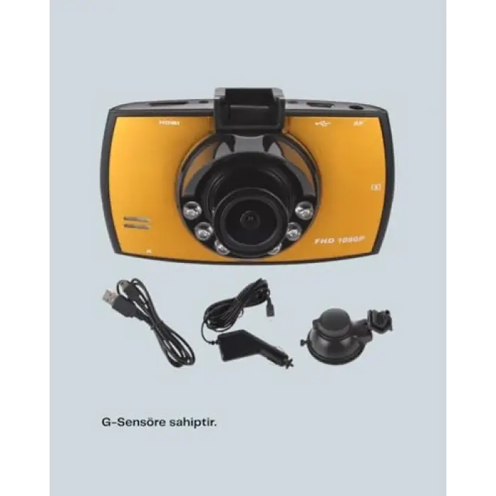 Full HD Araç Kamerası G Sensor Gece Görüşlü Dash Cam
