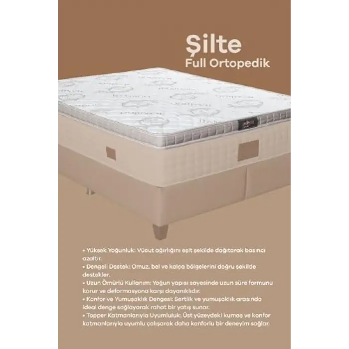 Full Ortopedik Bambu Sünger Yatak Pedi 90 x 190