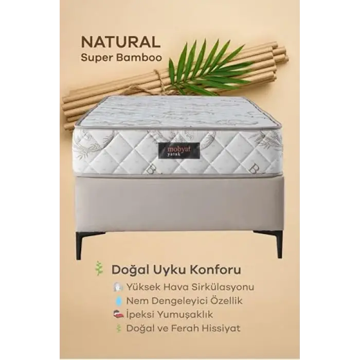 Full Ortopedik Natural Süper Bambu Yatak (90 x 190)