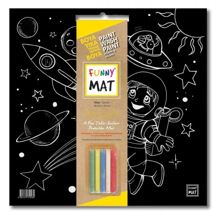 Funny Mat Black Uzay, Tebeşirli