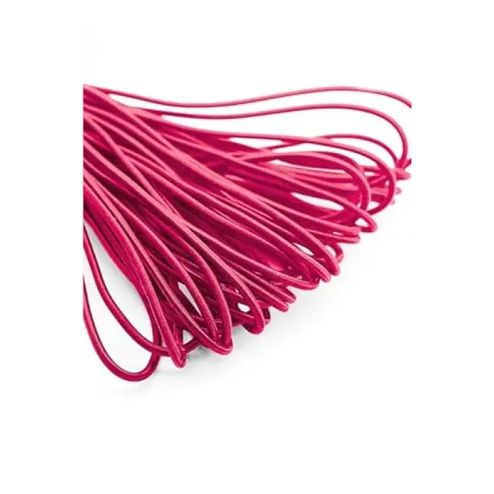 Fuşya Pembe 5 Metre 2 mm Yuvarlak Lastik