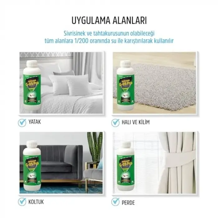 G-05 Pro 1 L Bitki Özlü Konsantre Haşere İlacı