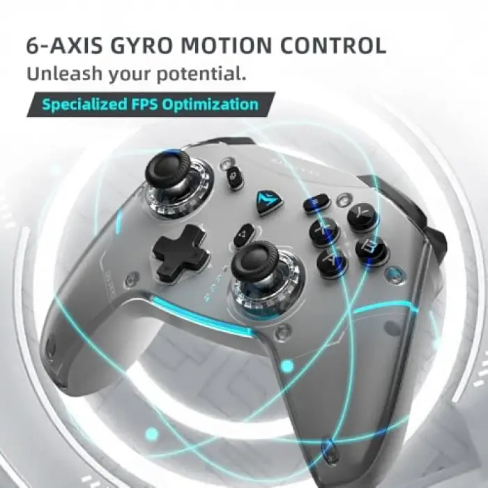 G5 Pro Max SE Set Bluetooth Controller, Windows/Switch/Mac/PC/Steam/iOS/Android/TV/iPad 1000Hz, Hall Joysticks & Trigger, Şarj İstasyonu, Çift Geri Tuşlar