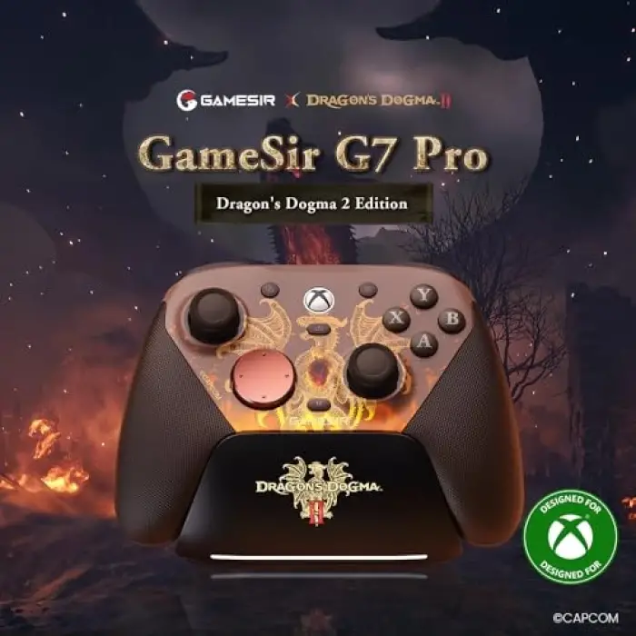 G7 Pro Kablolu 3 Mod Tmr Sticks, Hall Effect Analog Controller Xbox Series X, S, Xbox One, Android ve Windows Dragons Dogma 2 Edition