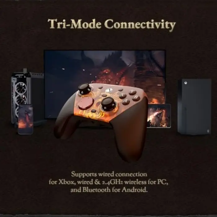 G7 Pro Kablolu 3 Mod Tmr Sticks, Hall Effect Analog Controller Xbox Series X, S, Xbox One, Android ve Windows Dragons Dogma 2 Edition