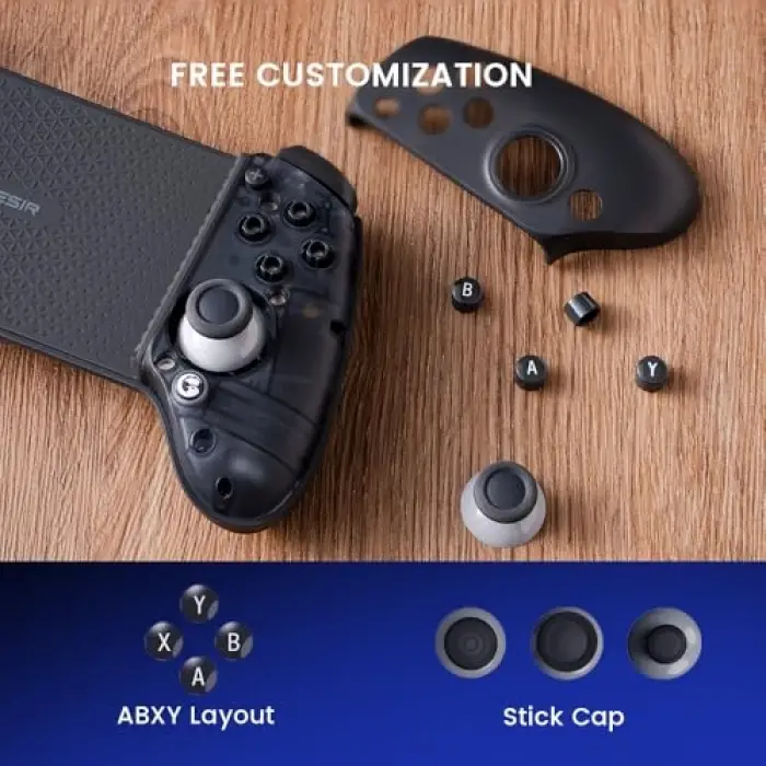G8 Plus Bluetooth Mobile Game Controller for Switch & iOS & Android & Tablets, Wireless Gamepad with Hall Effect Joysticks/Hall Trigger, Play Minecraft, Genshin Impact, Call of Duty Mobile