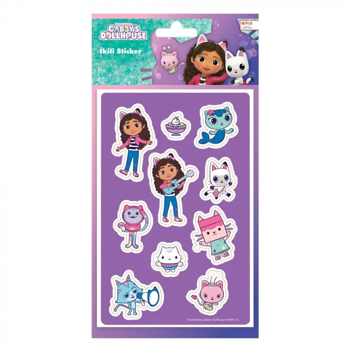 Gabbynin Hayal Evi 2li Kuşe Sticker