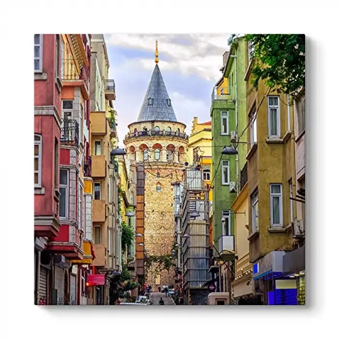 Galata Kulesi Kanvas Tablo 40 x 40