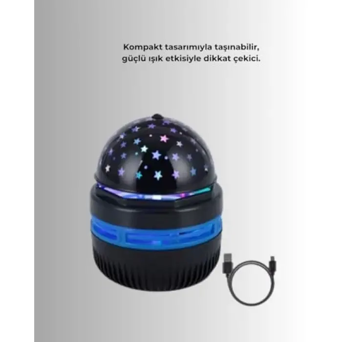 Galaxy Projektörlü Gece Lambası
