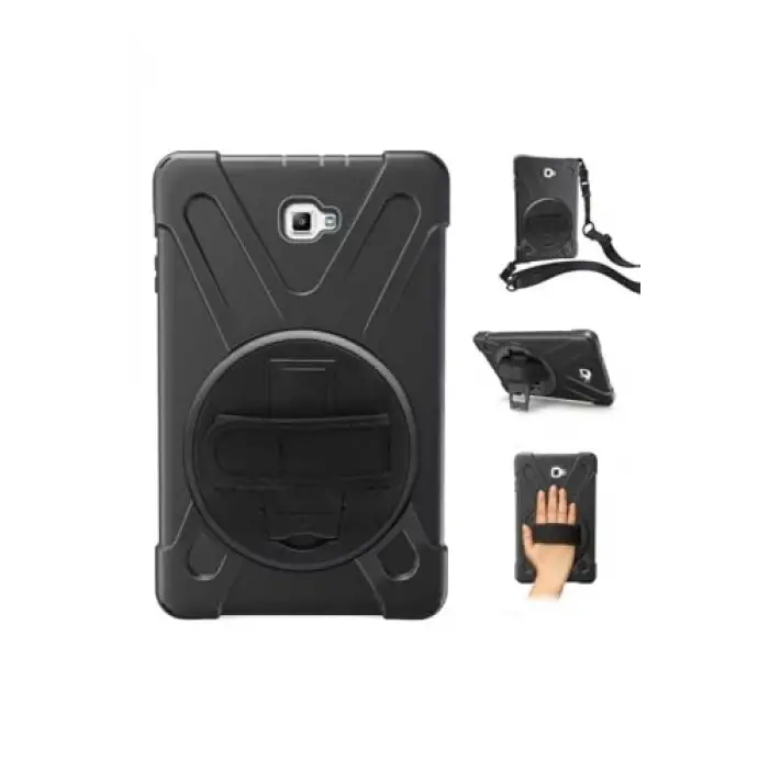 Galaxy Tab A T580 10.1 Defender Tablet Silikon - Siyah