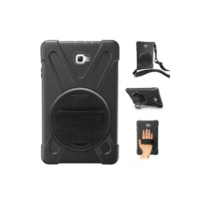 Galaxy Tab A T580 10.1 Defender Tablet Silikon - Siyah
