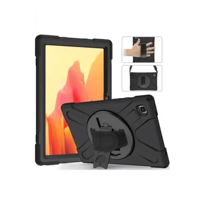 Galaxy Tab A7 10.4 T500 2020 Defender tablet silikon kılıf, siyah