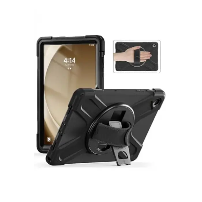 Galaxy Tab A9 Plus Defender silikon tablet kılıf Siyah