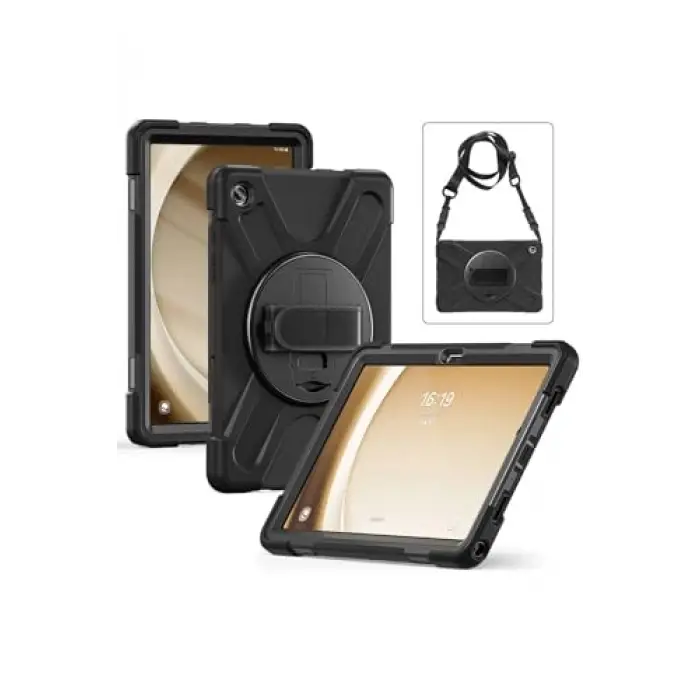 Galaxy Tab A9 Plus Defender silikon tablet kılıf Siyah