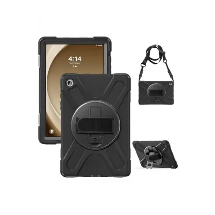 Galaxy Tab A9 Plus Defender silikon tablet kılıf Siyah