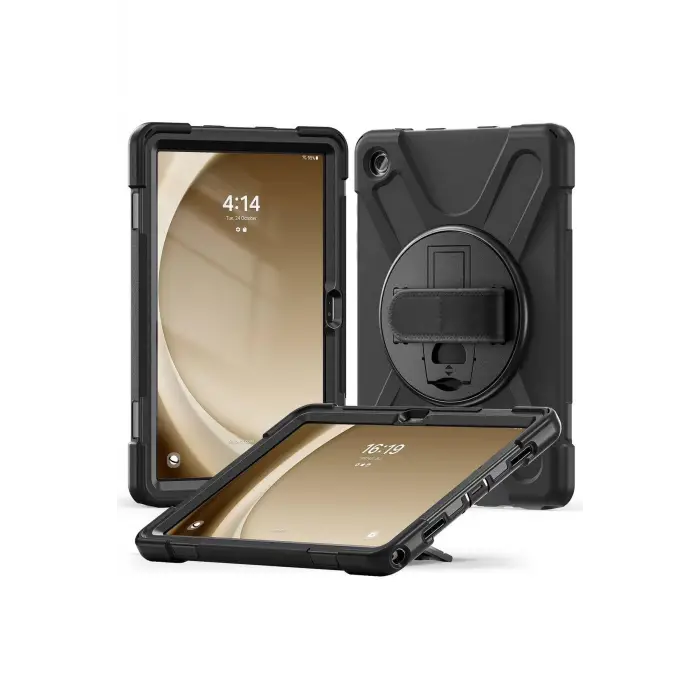 Galaxy Tab A9 Plus Defender silikon tablet kılıf Siyah