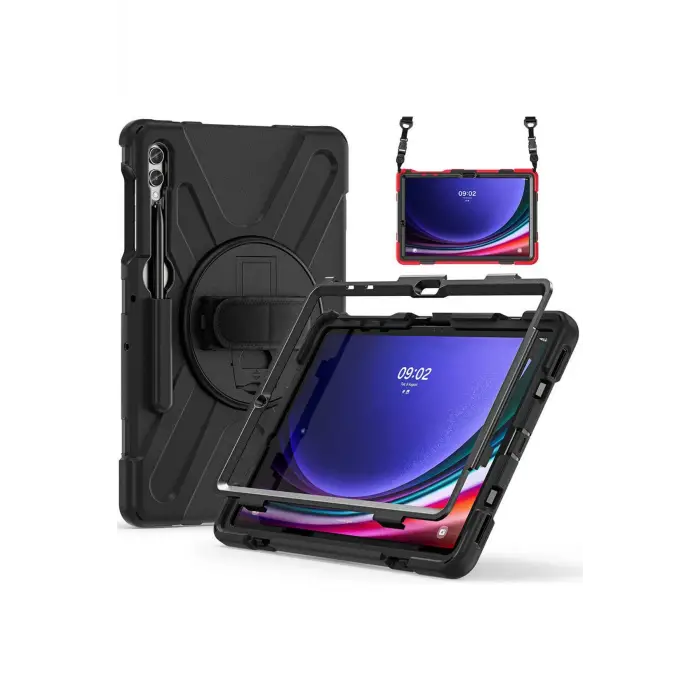 Galaxy Tab S9 FE Plus Defender Tablet Silikon - Siyah