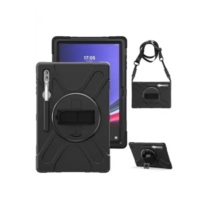 Galaxy Tab S9 Ultra Defender Tablet Silikon - Siyah