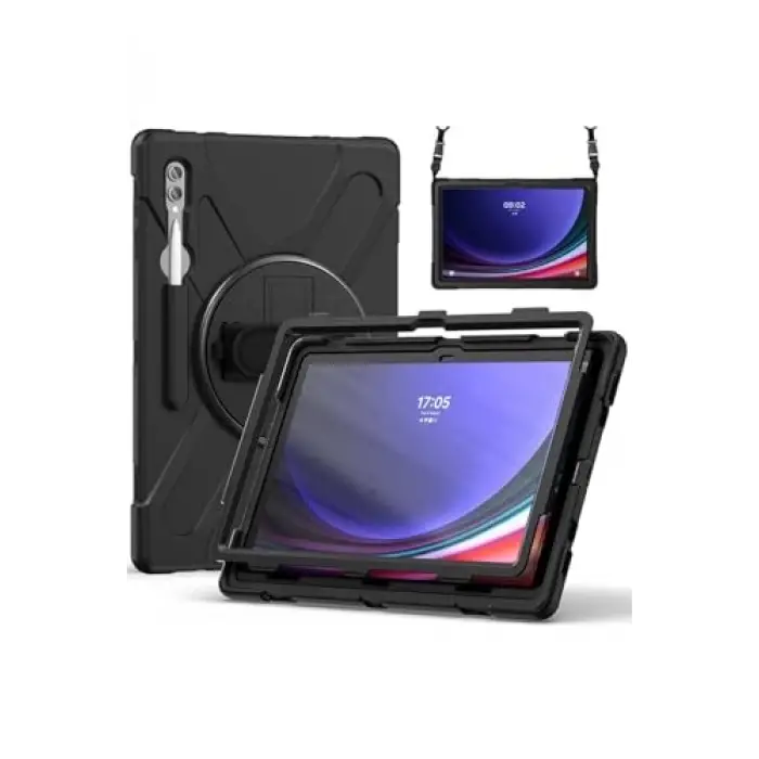 Galaxy Tab S9 Ultra Defender Tablet Silikon - Siyah