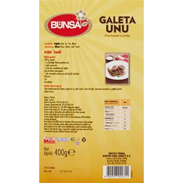 Galeta unu 400 G
