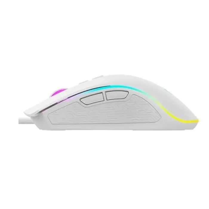 Gamenote MS1034 RGB Makrolu Programlanabilir Oyuncu Mouse, Beyaz