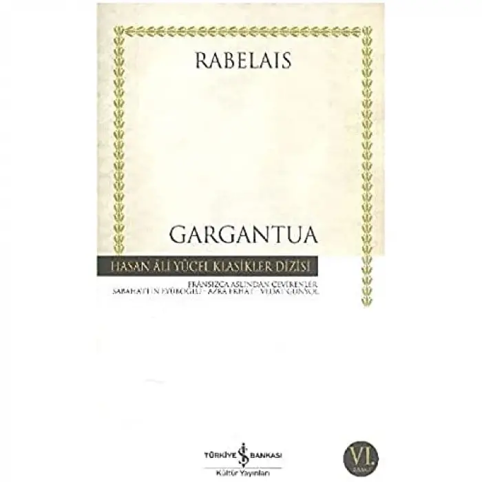 Gargantua - Hasan Ali Yücel Klasikleri