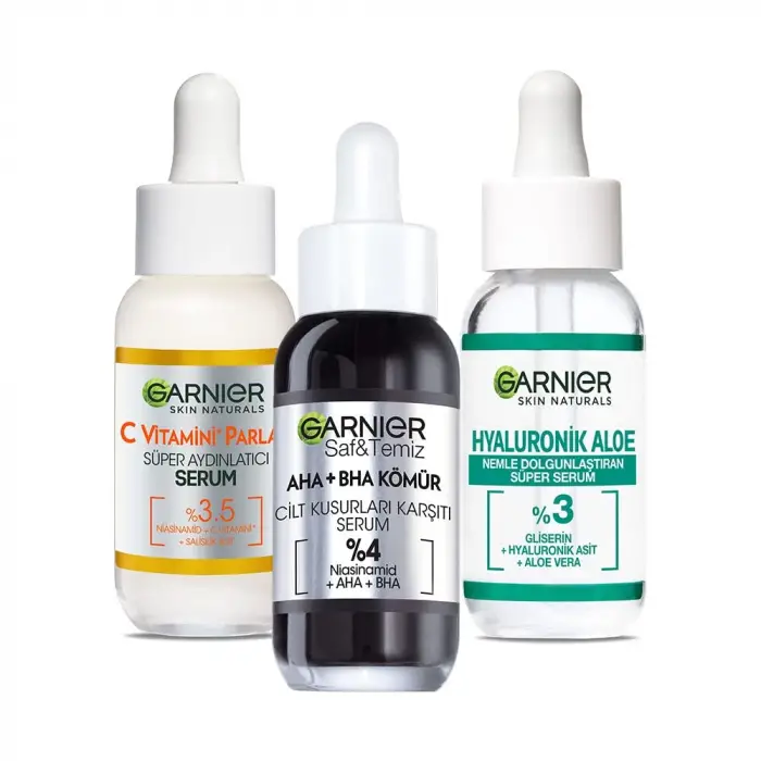 Garnier 3lü Cilt Bakım Serum Seti