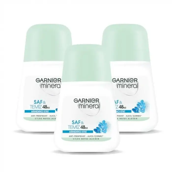 Garnier 3lü Mineral Saf ve Temiz Roll-On Deodorant Seti