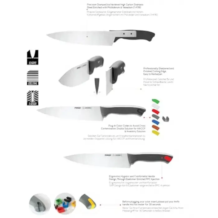 Gastro Şef Bıçağı Oluklu 23 cm