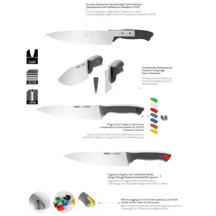 Gastro Şef Bıçağı Oluklu 23 cm