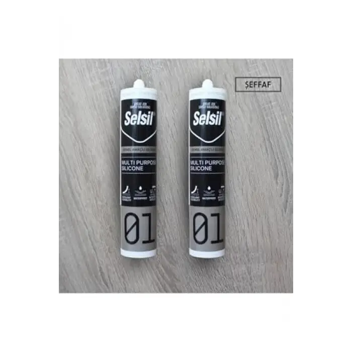 Genel Amaçlı Silikon Şeffaf 280 g 2 Adet