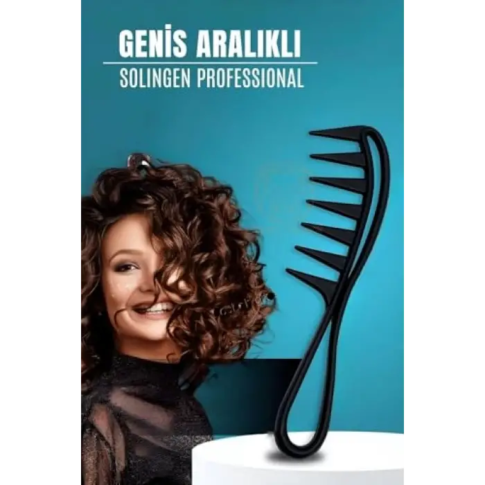 Geniş Dişli Stil Tarağı Karbon Solingen, 721103