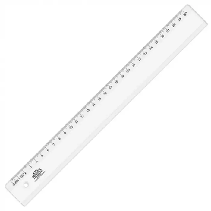 Geniş Plastik Cetvel, 30 CM