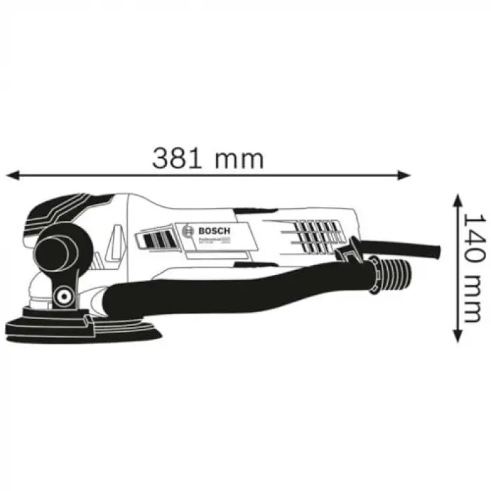 GET 75-150 Eksantrik Zımpara (750 W, Zımpara tabanı çapı: 150 mm, 3.300-7.300 dev/dak)