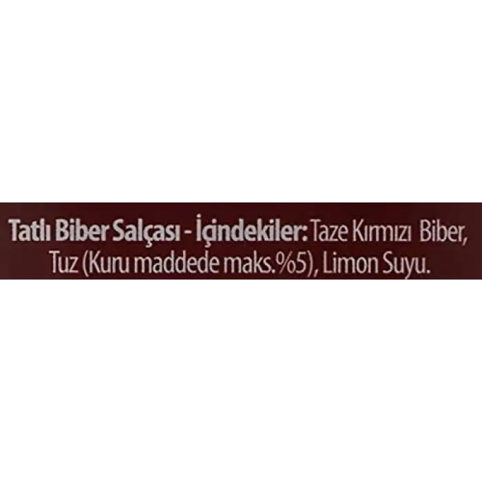Gıda 1500 g Ev Tıpı Tatlı Bıber Salcası