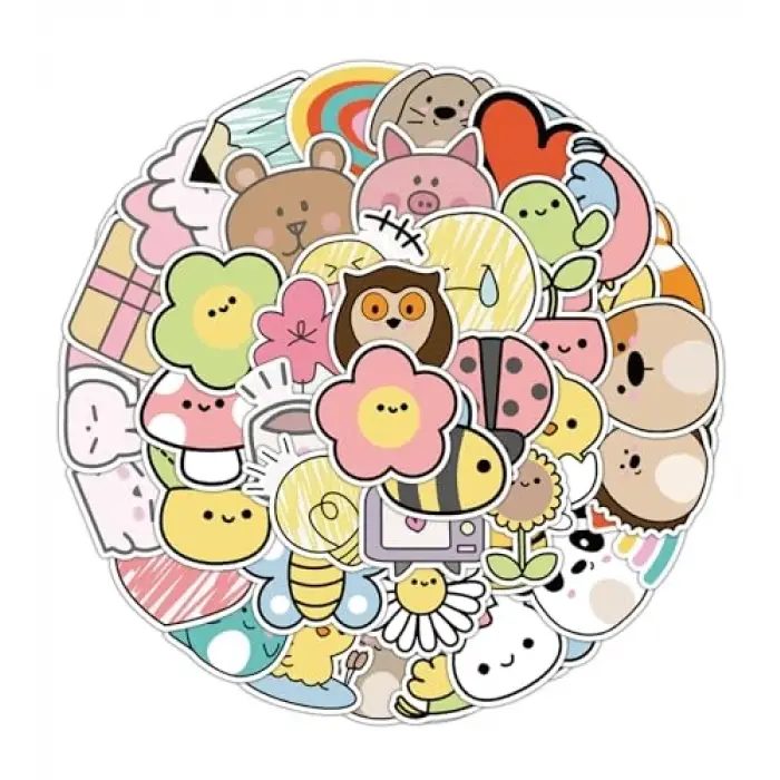 giftmoda 25li Su Geçirmez Opak Sticker Seri : 19