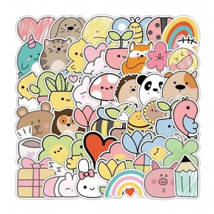 giftmoda 25li Su Geçirmez Opak Sticker Seri : 19